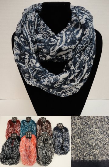 Extra-Wide Light Weight Infinity SCARF [Lg Paisley]